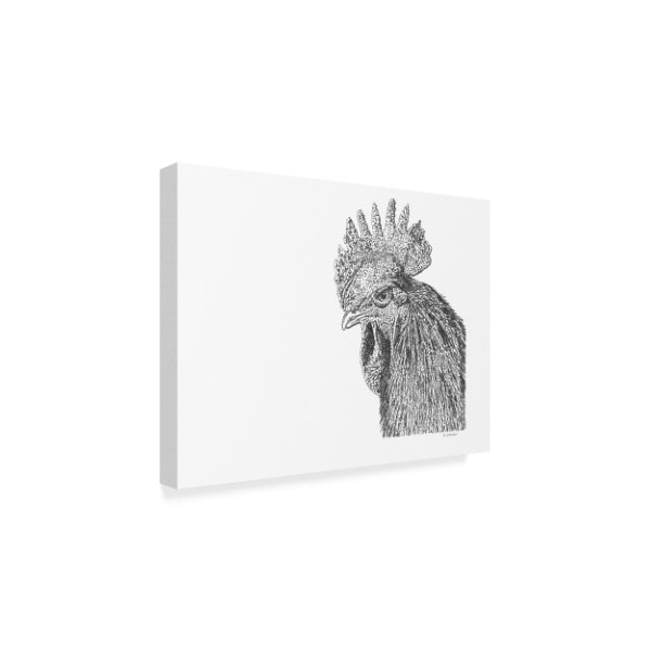 Let Your Art Soar 'Rooster Line Art' Canvas Art,14x19